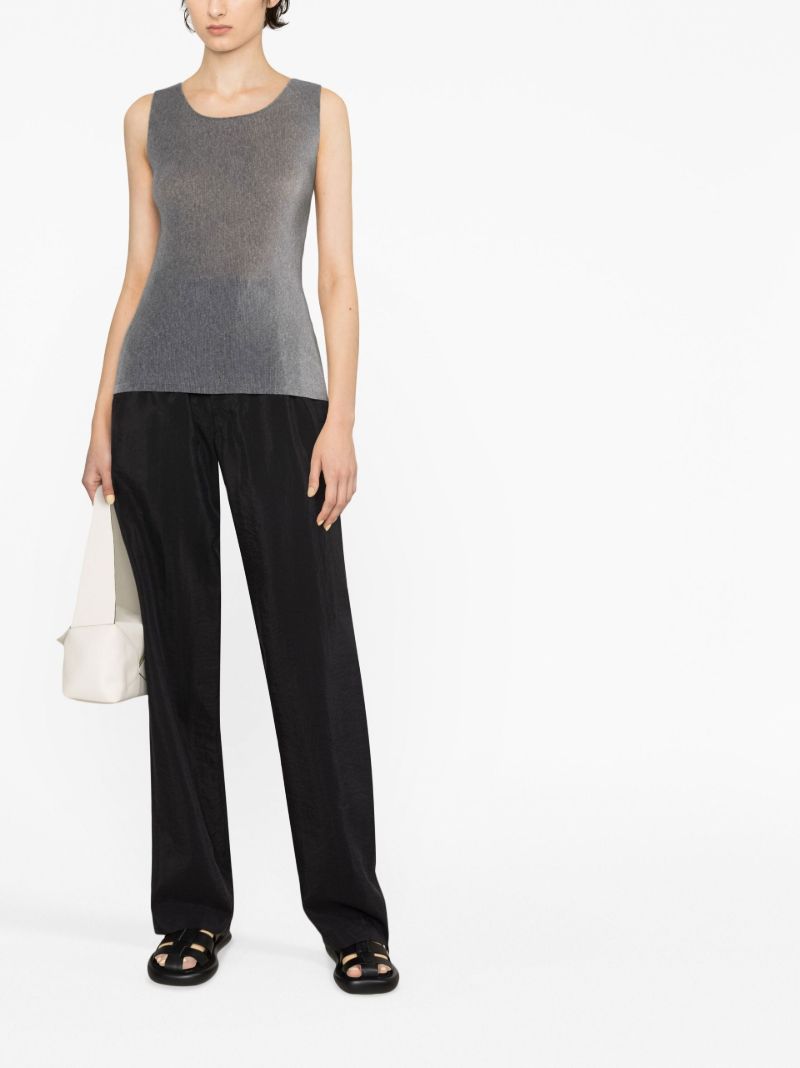 Grey Mist Basics PlissÃ_x0083_Â© Tank Top