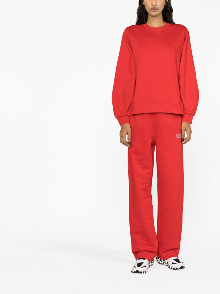 Red Logo-embroidered Track Pants