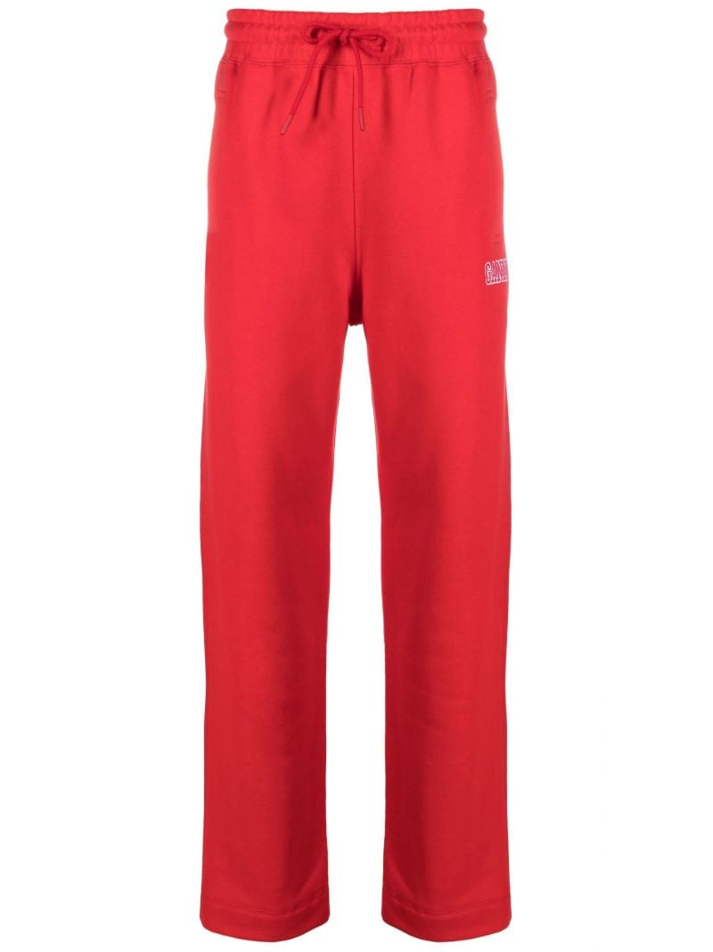 Red Logo-embroidered Track Pants