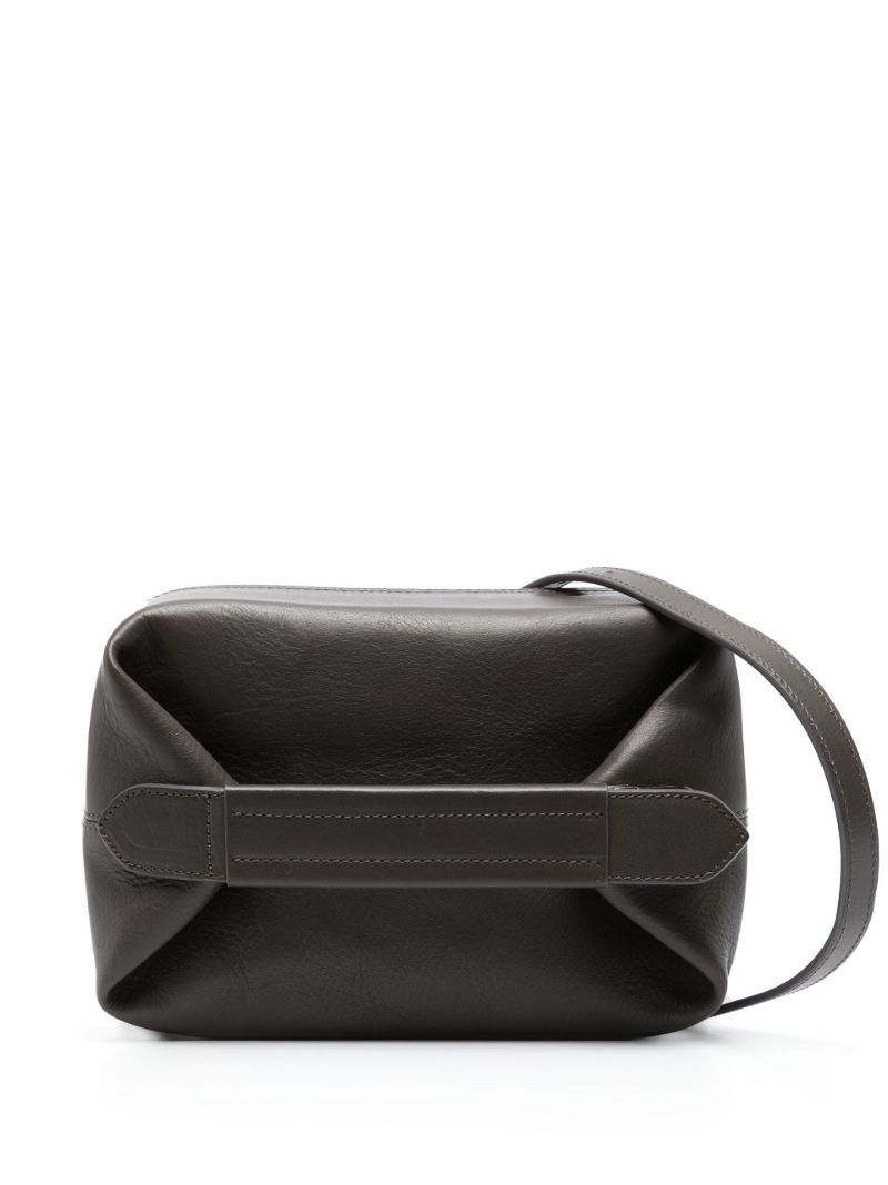 Grey Case Leather Clutch Bag