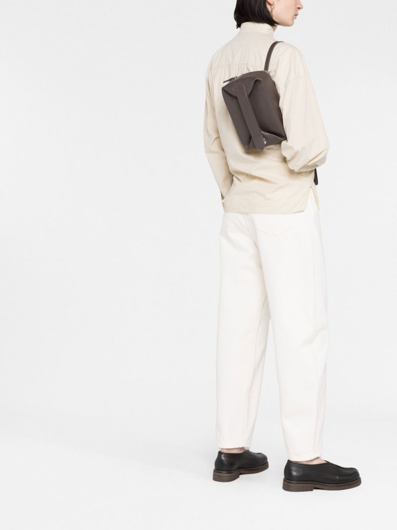 Grey Case Leather Clutch Bag