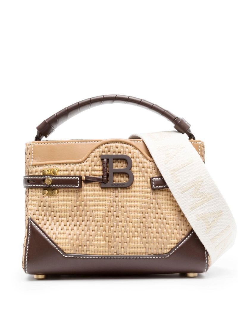 Brown B-buzz 22 Raffia Top Handle Bag