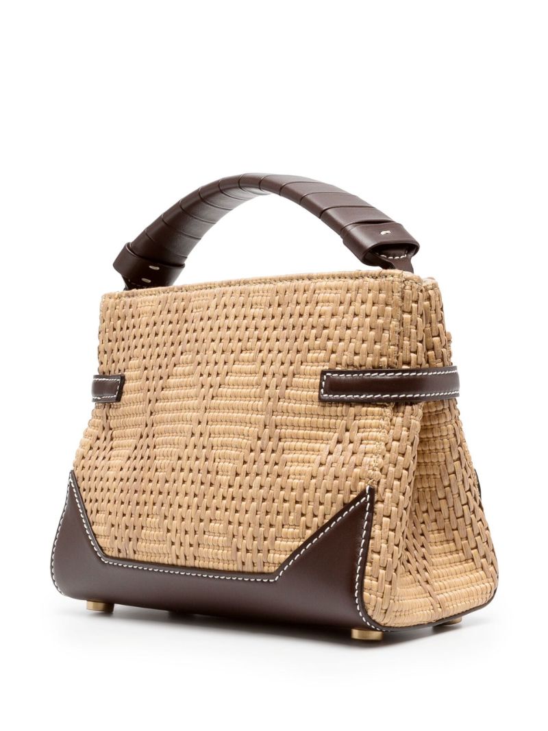 Brown B-buzz 22 Raffia Top Handle Bag