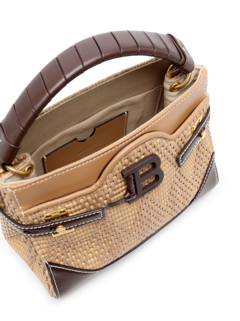 Brown B-buzz 22 Raffia Top Handle Bag