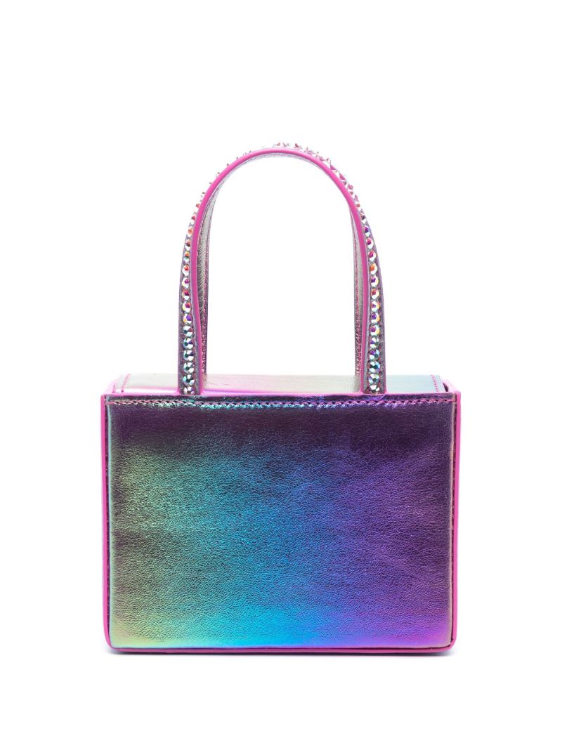 Pink Super Amini Gilda Mini Leather Top Handle Bag