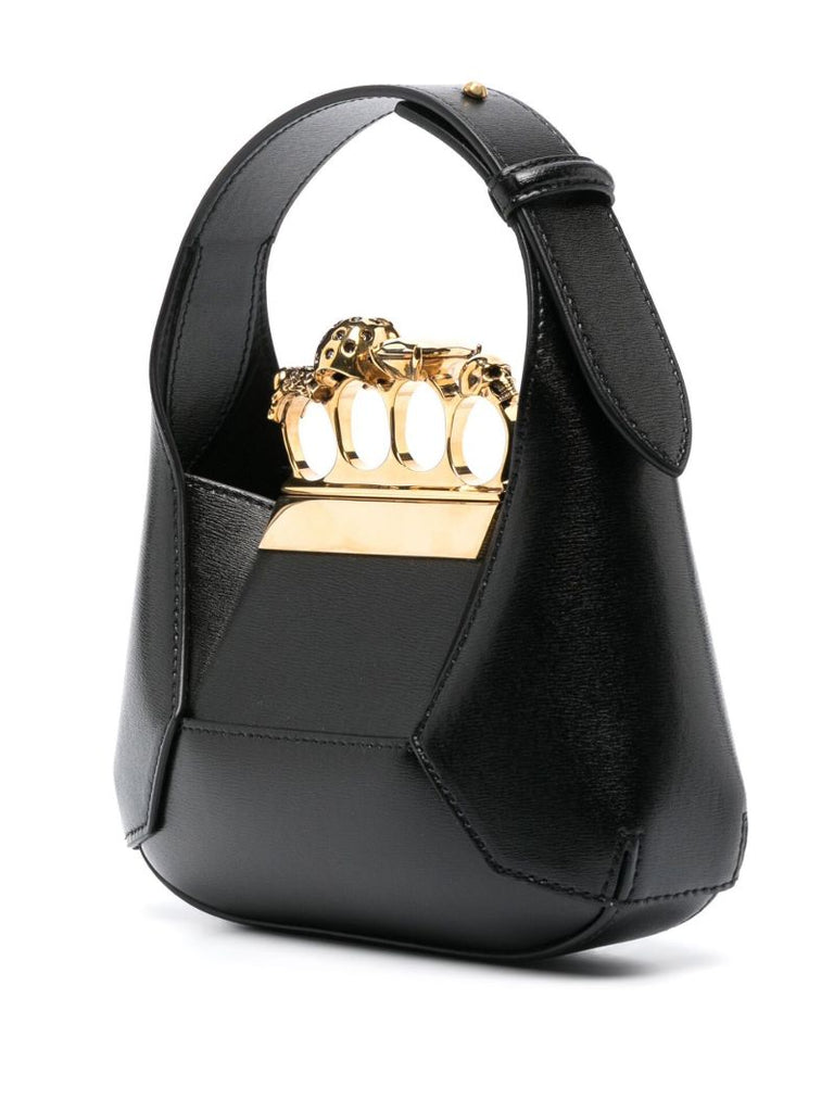Black the Jewelled Hobo Mini Bag