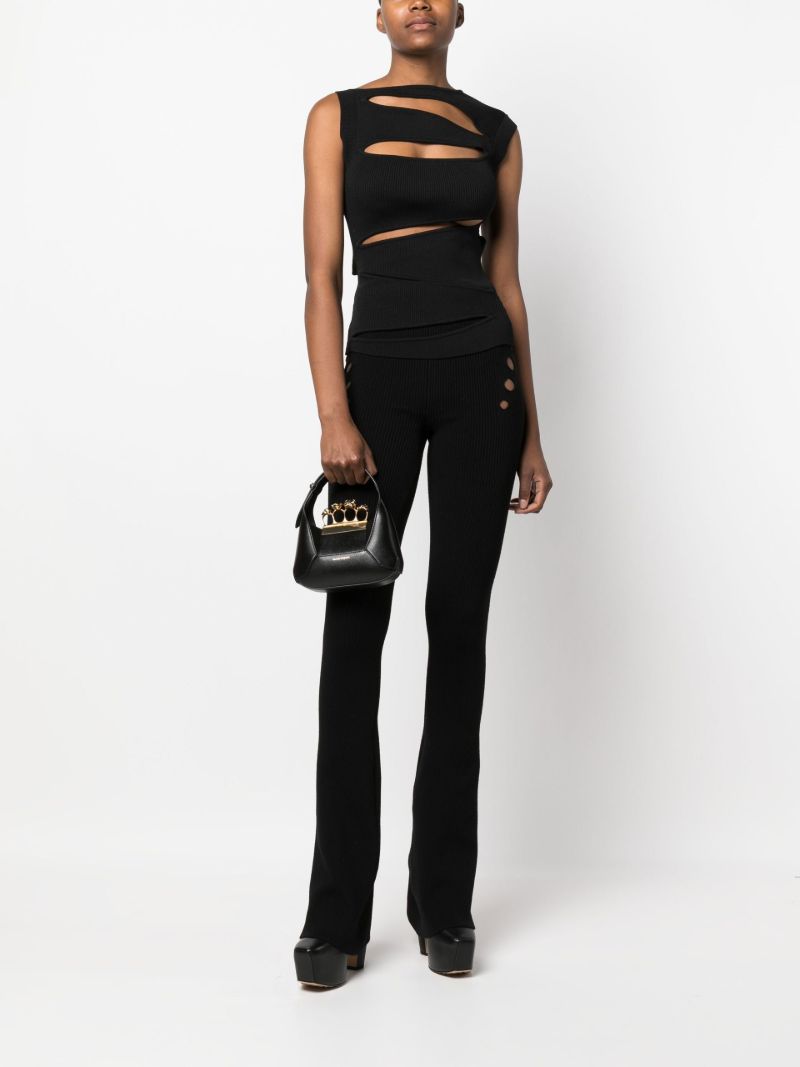 Black the Jewelled Hobo Mini Bag