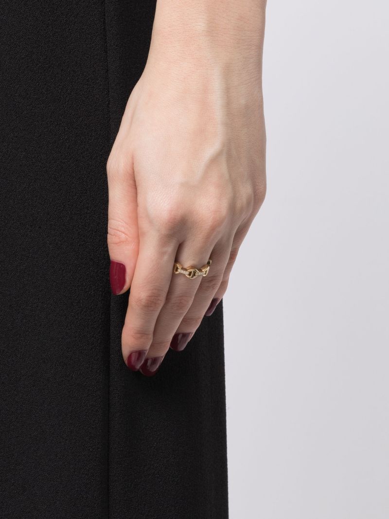 18k Yellow Gold Le Teef Deux Dame Diamond Ring