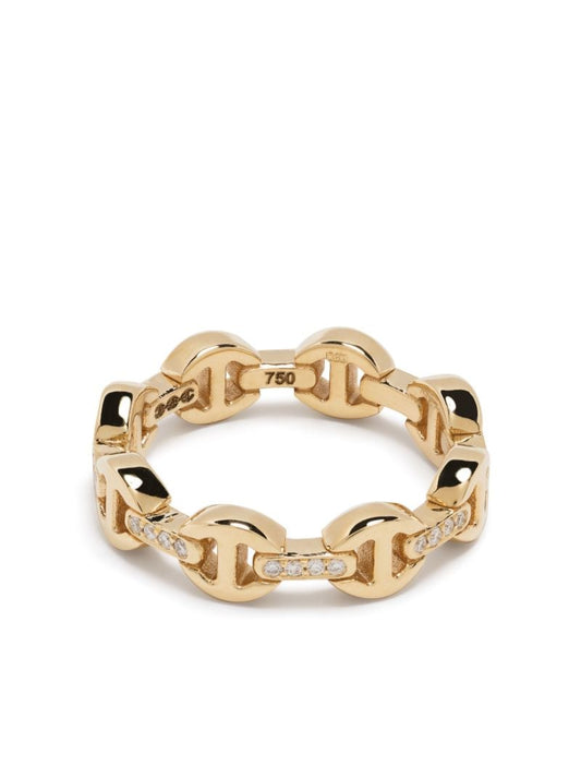 18k Yellow Gold Le Teef Deux Dame Diamond Ring