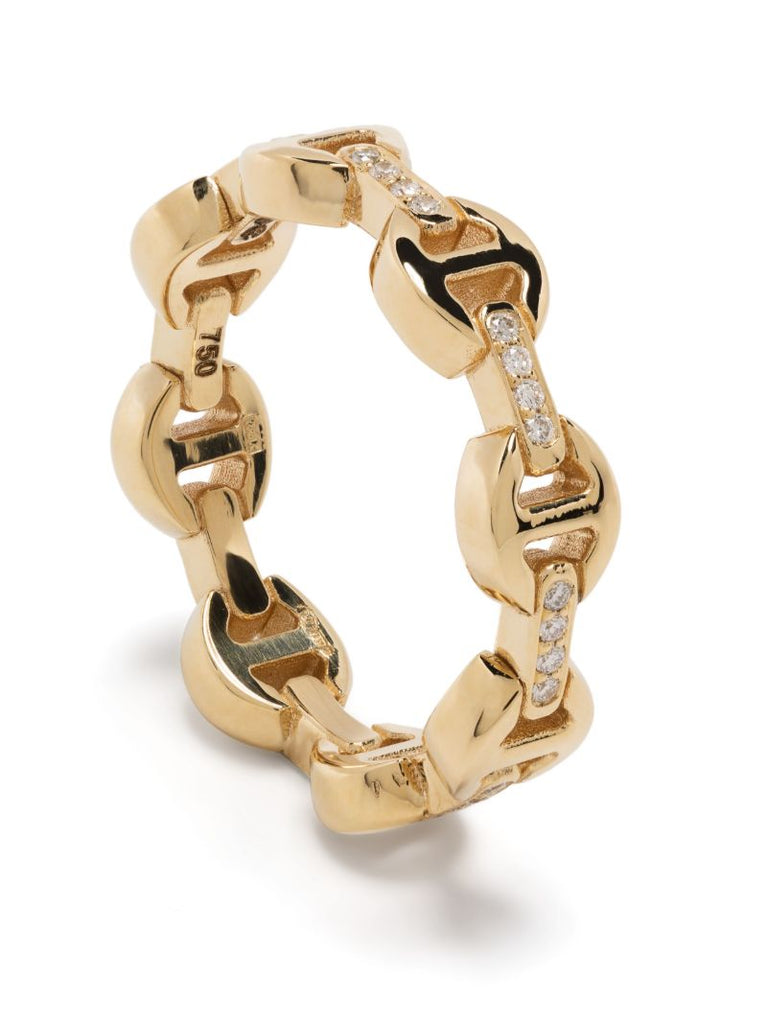 18k Yellow Gold Le Teef Deux Dame Diamond Ring