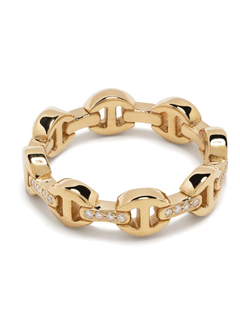 18k Yellow Gold Le Teef Deux Dame Diamond Ring