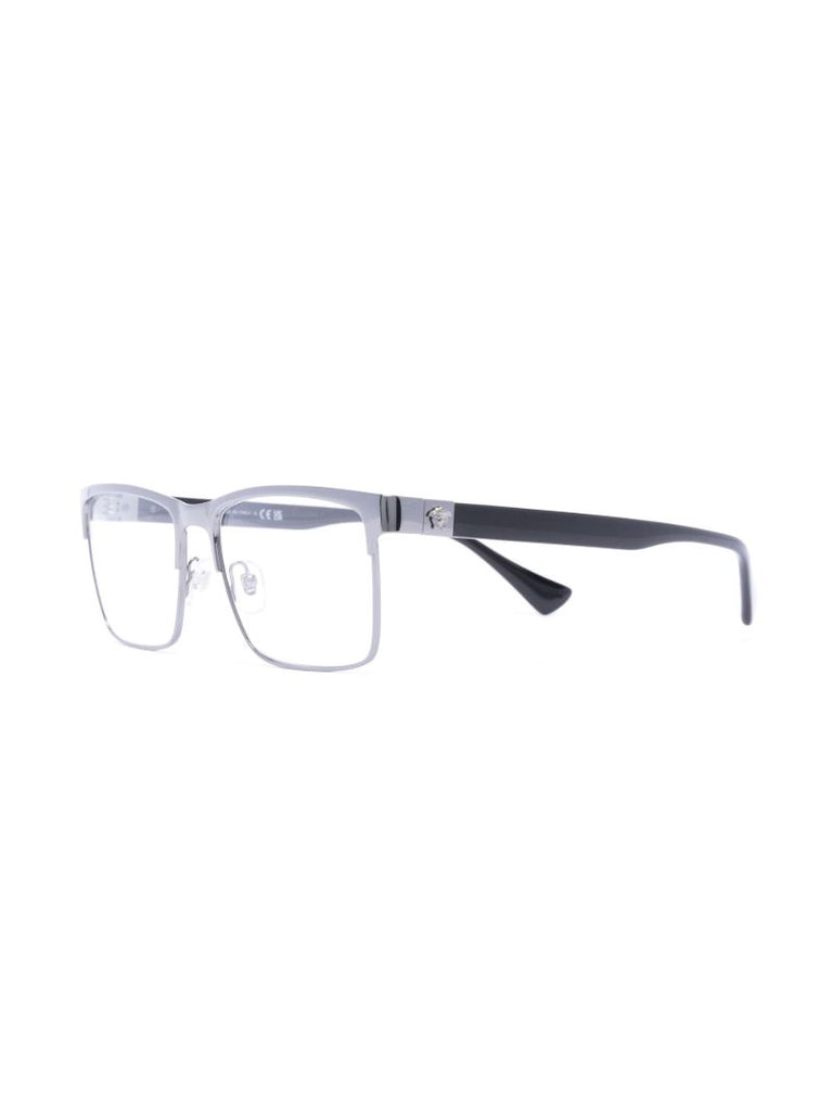 Silver-tone Square Optical Glasses
