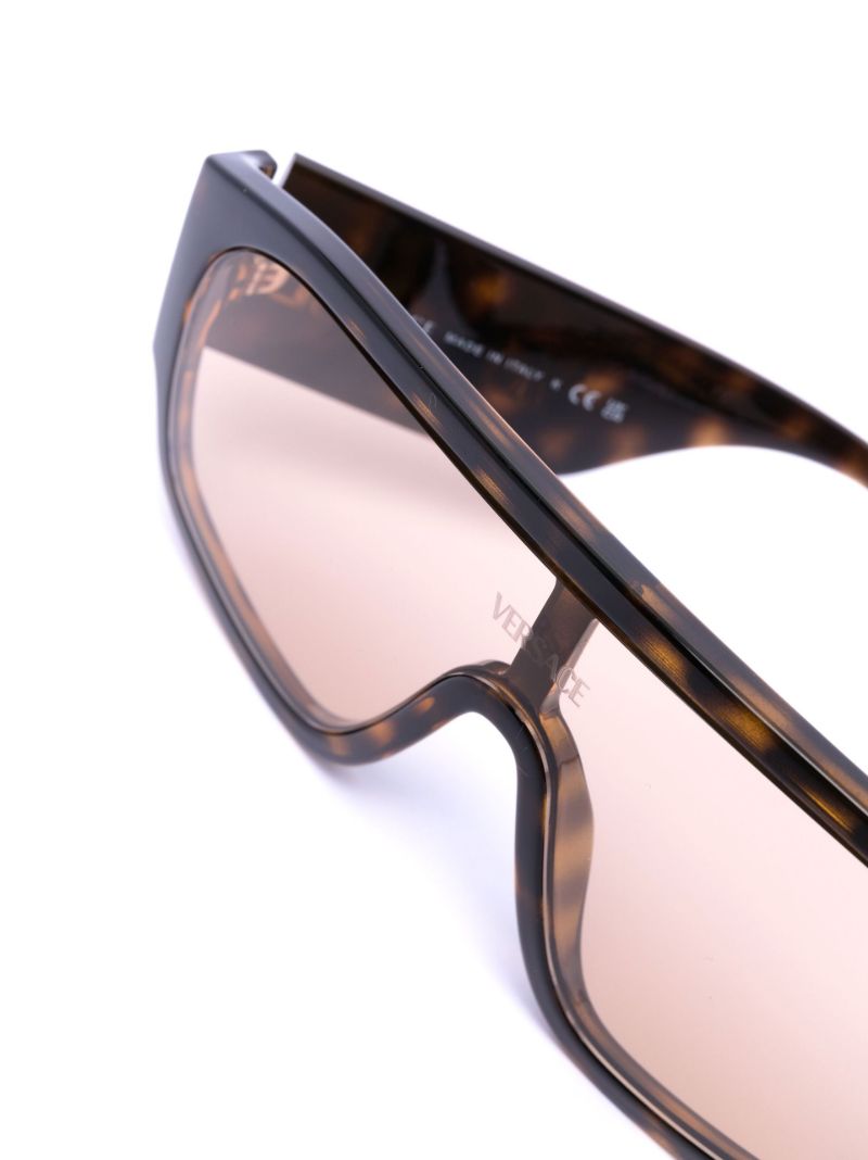Brown Logo Plaque Sunglasses