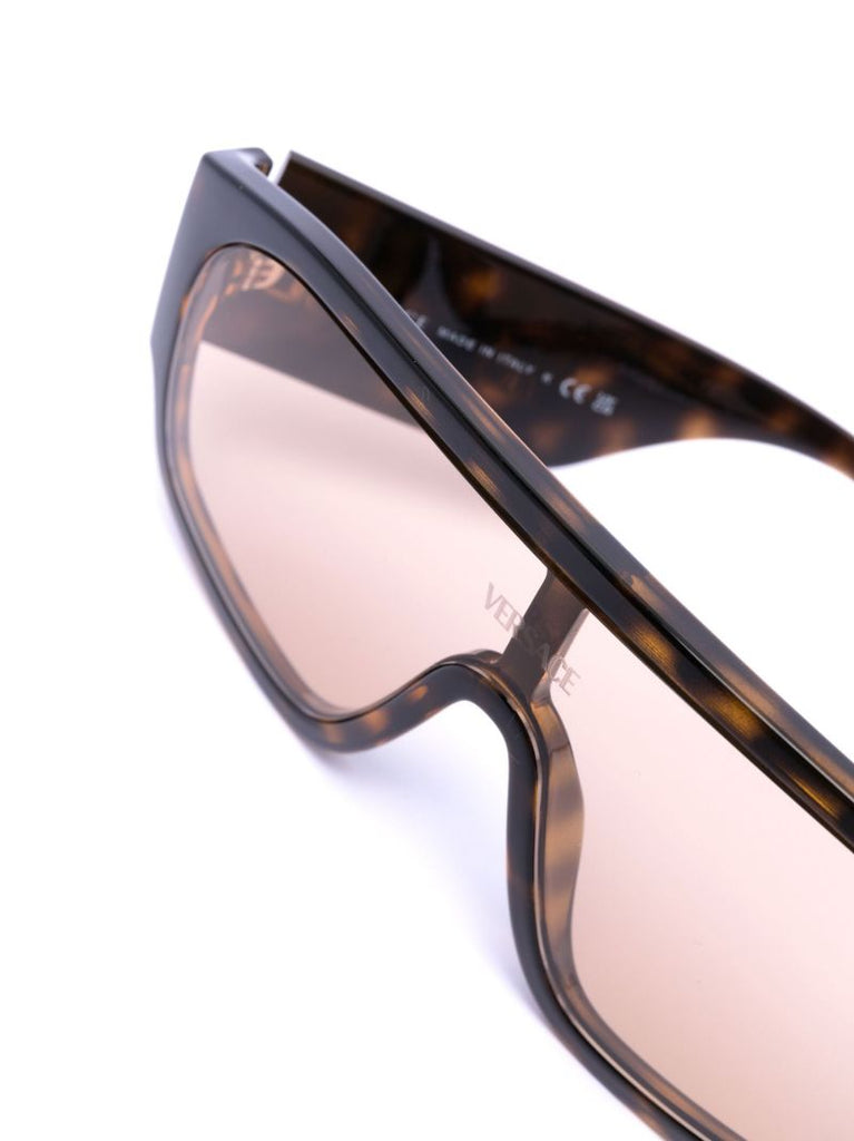 Brown Logo Plaque Sunglasses