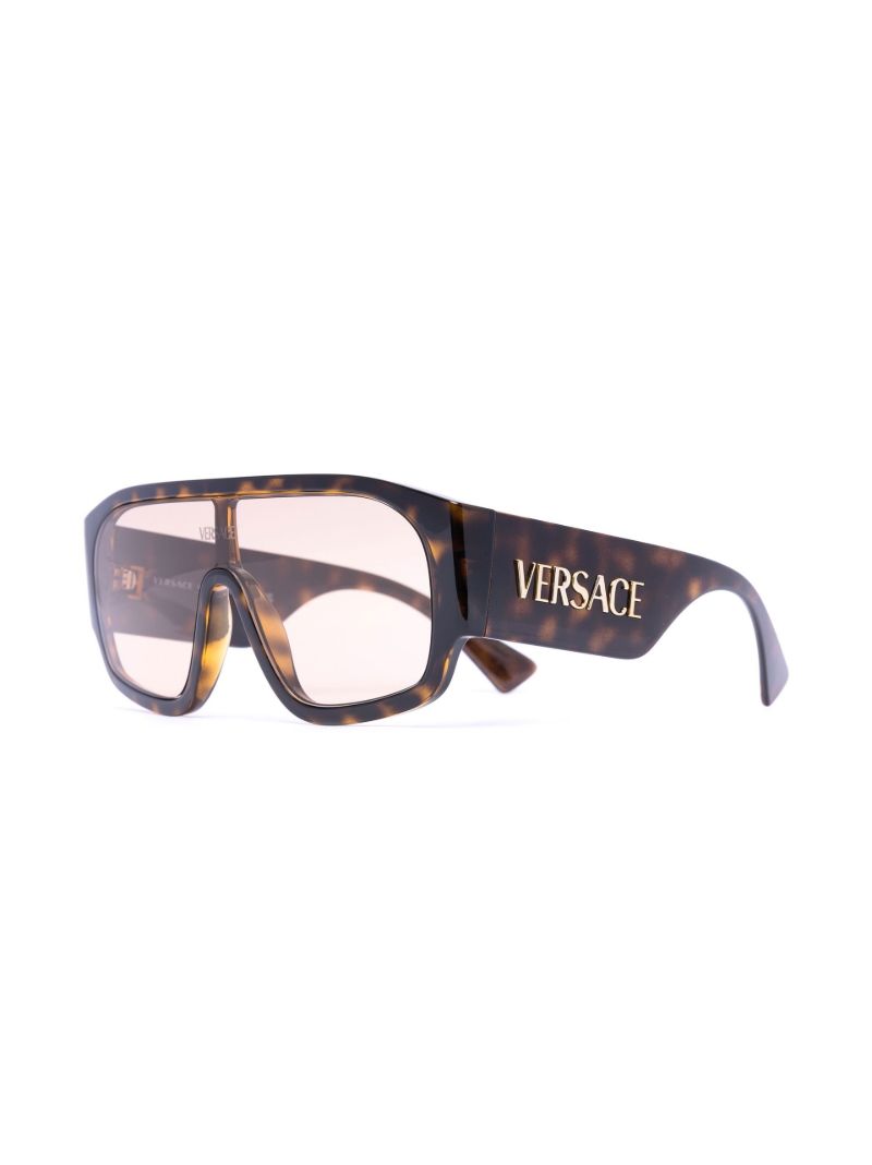 Brown Logo Plaque Sunglasses