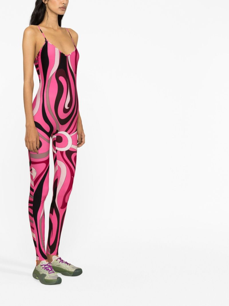 Pink Marmo Print Jumpsuit