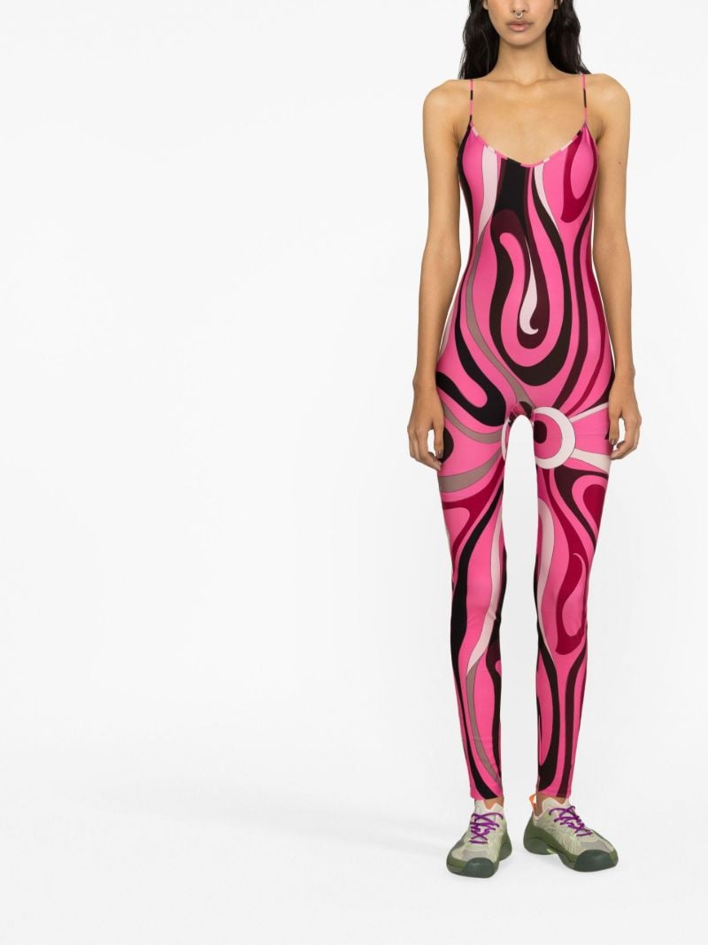 Pink Marmo Print Jumpsuit