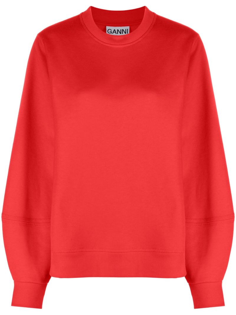 Red Logo-embroidered Sweatshirt