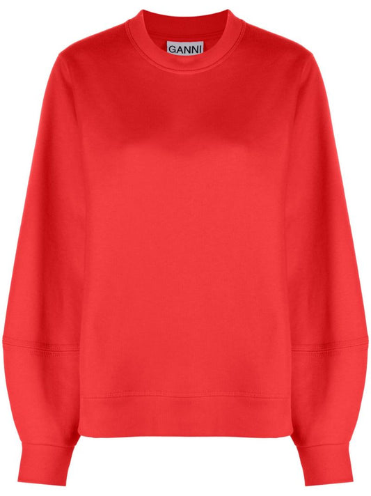 Red Logo-embroidered Sweatshirt