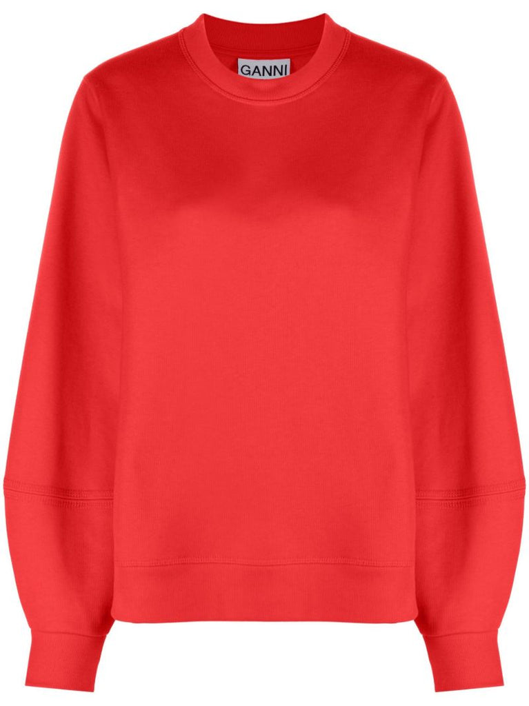 Red Logo-embroidered Sweatshirt