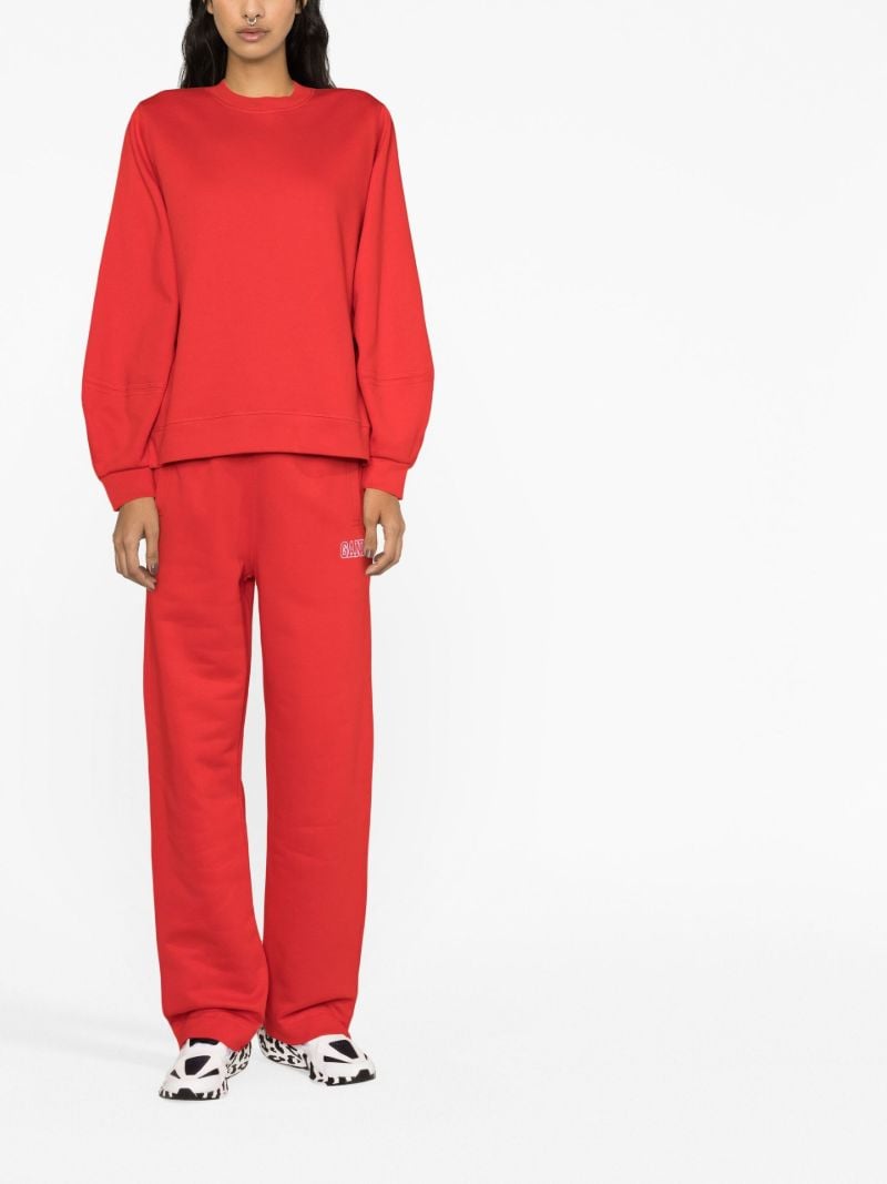 Red Logo-embroidered Sweatshirt
