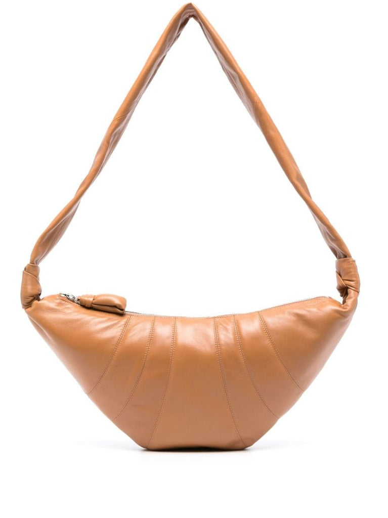 Brown Croissant Crossbody Bag