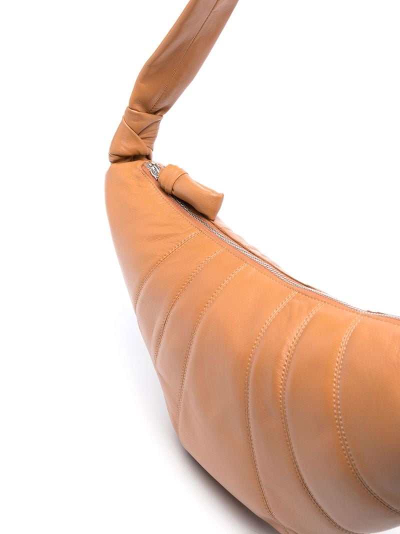 Brown Croissant Crossbody Bag