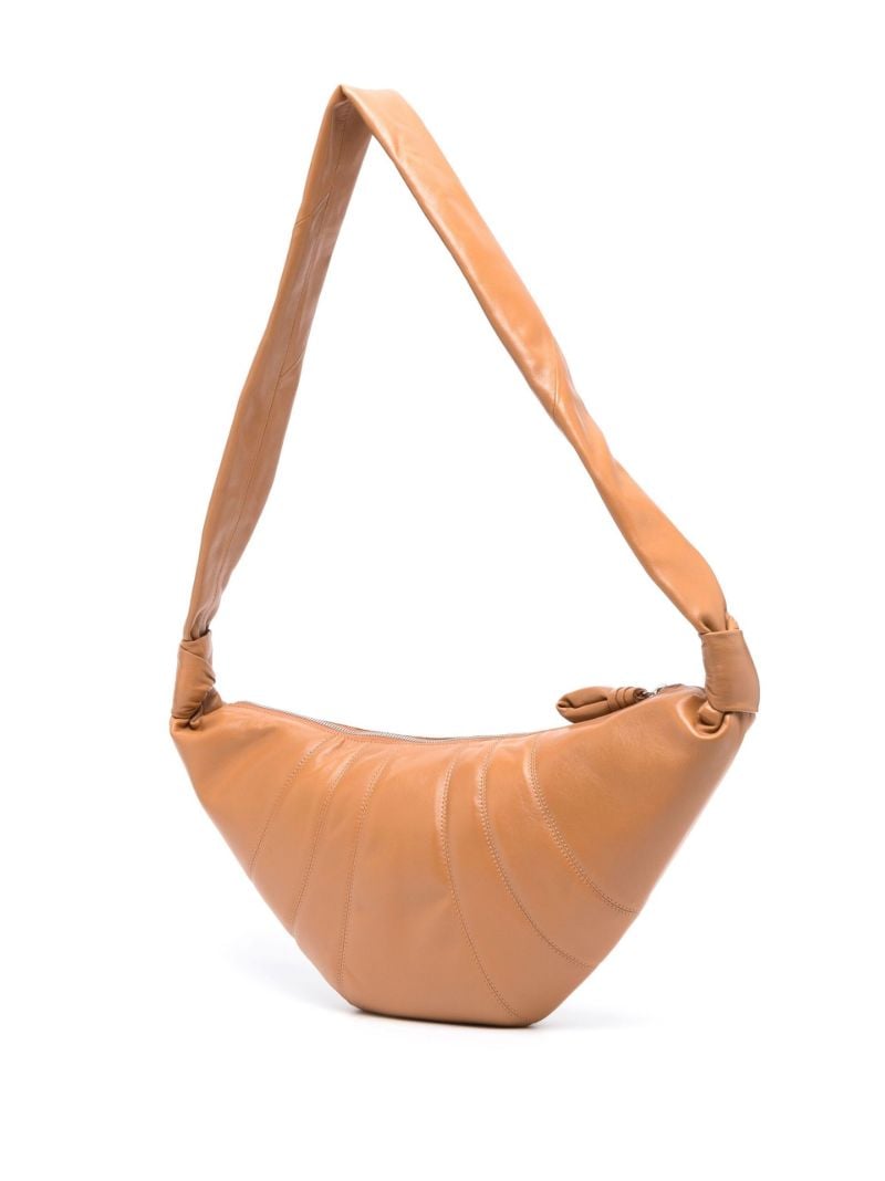 Brown Croissant Crossbody Bag