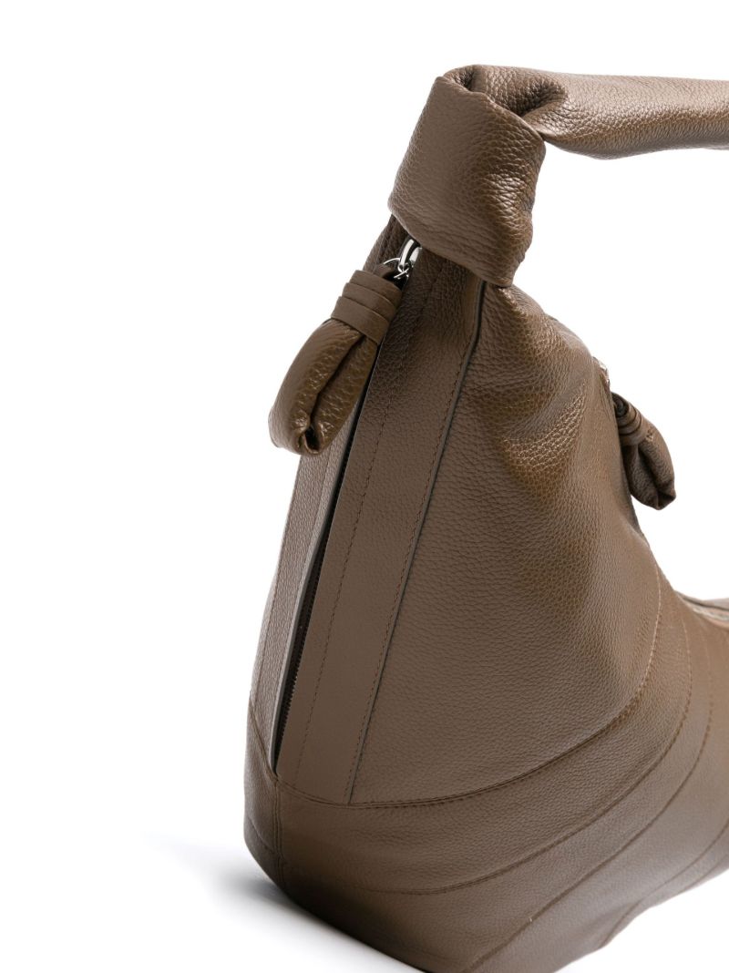 Brown Croissant Crossbody Bag