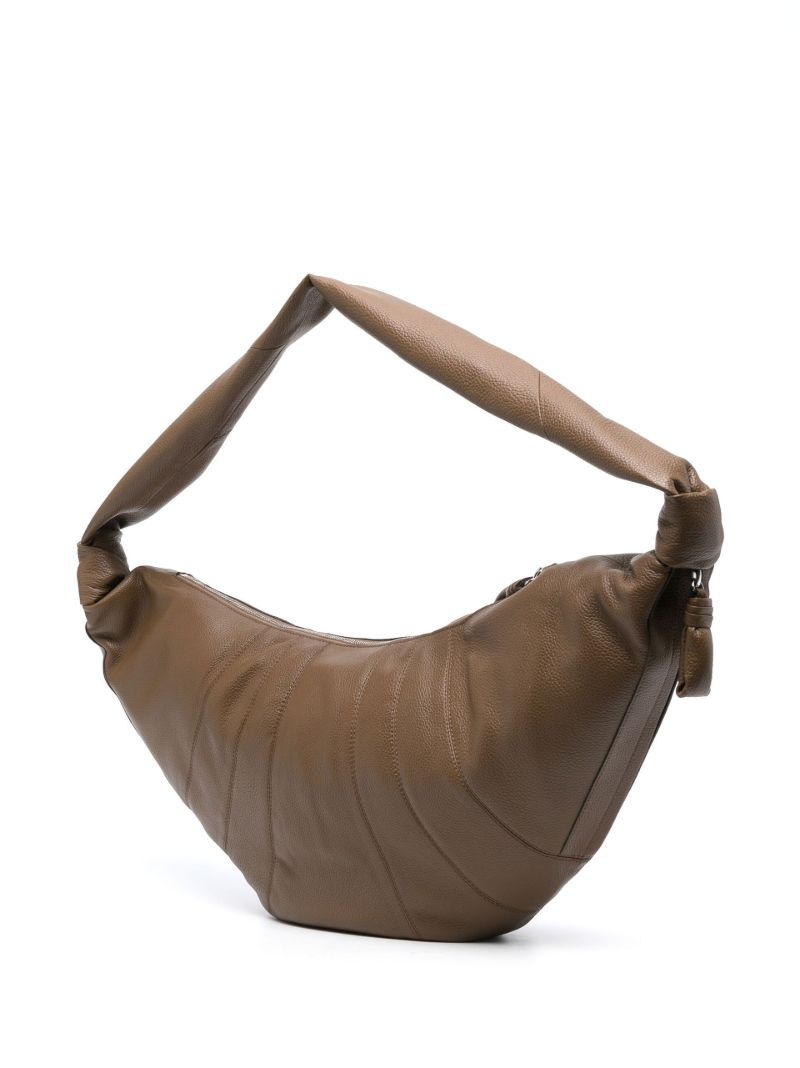 Brown Croissant Crossbody Bag