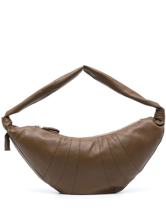 Brown Croissant Crossbody Bag