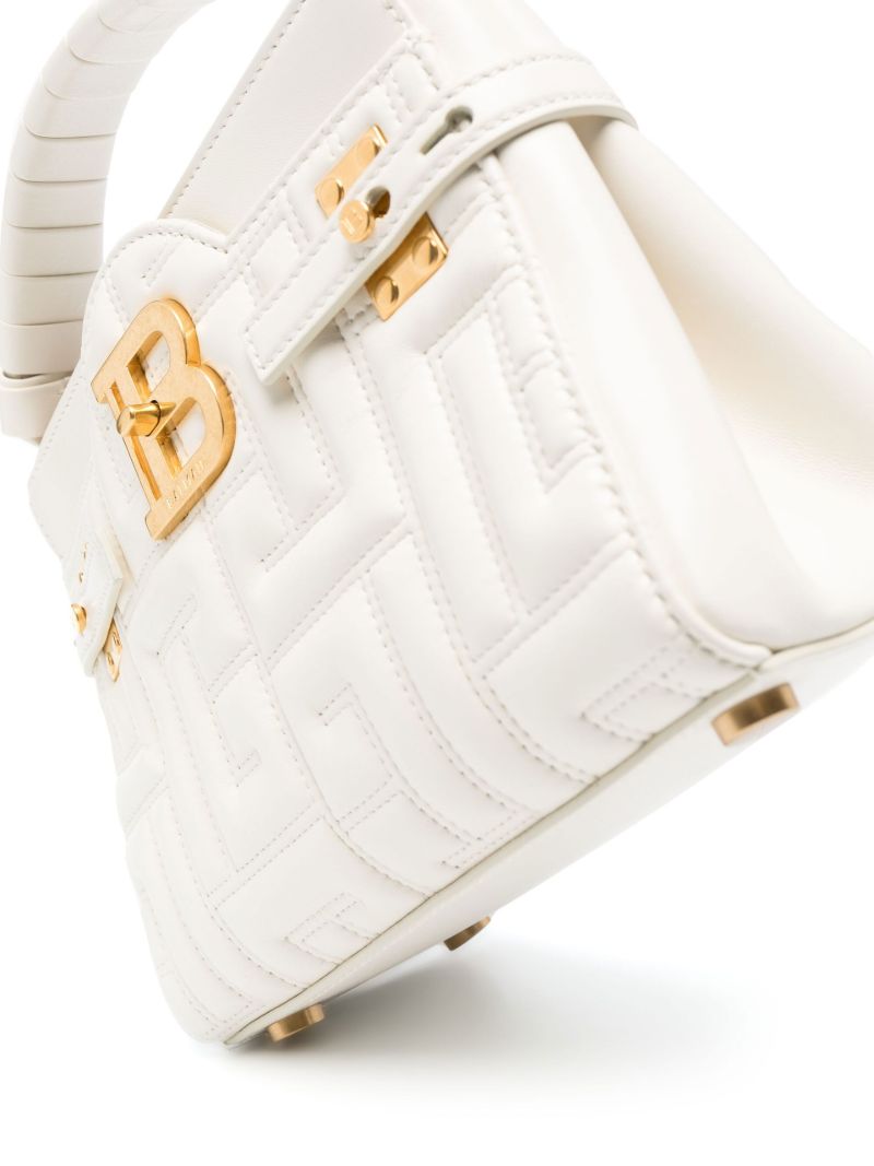 White B-buzz 22 Quilted Leather Bag