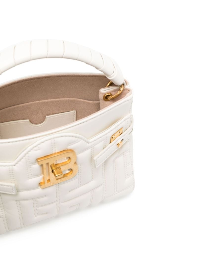 White B-buzz 22 Quilted Leather Bag