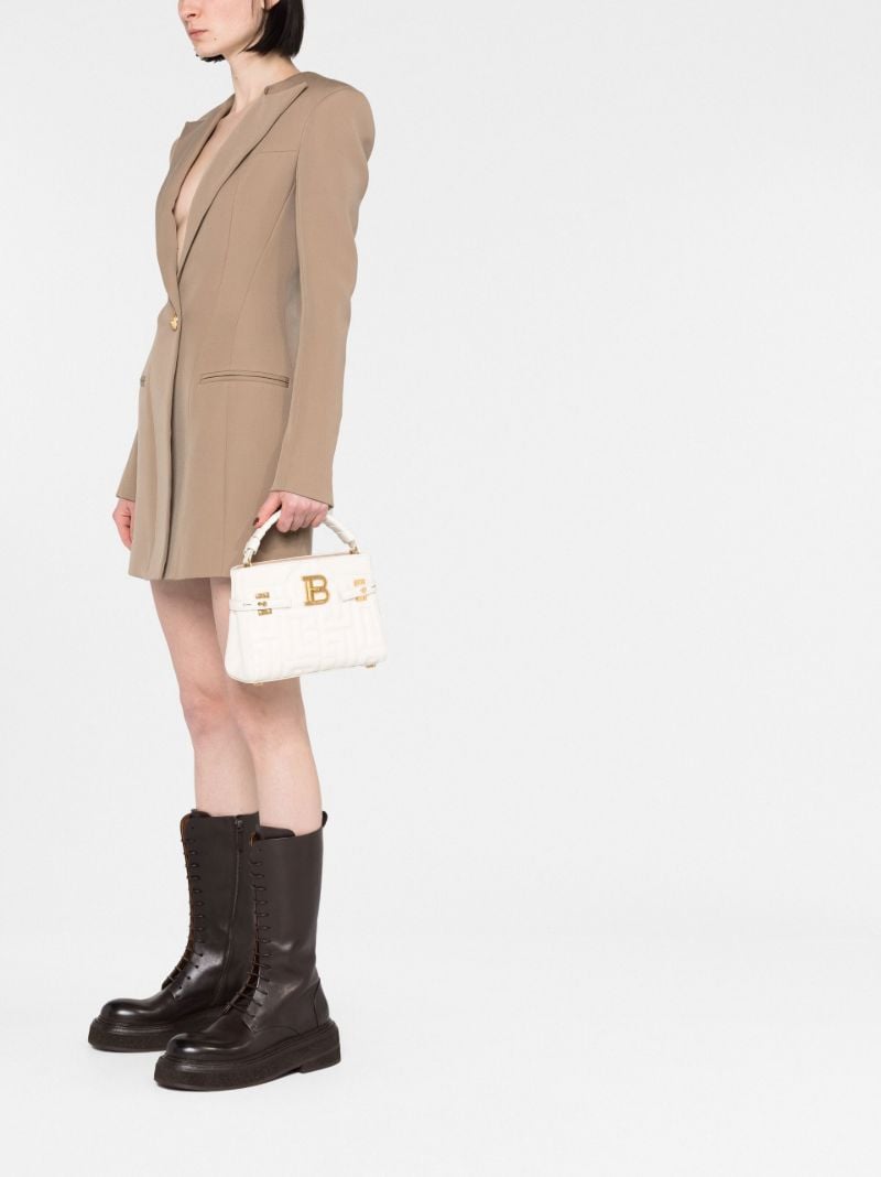 White B-buzz 22 Quilted Leather Bag