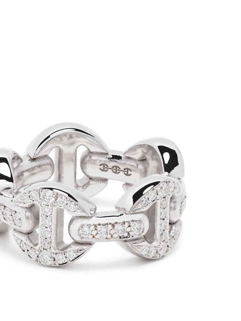 18k White Gold Classic Tri-link Diamond Ring