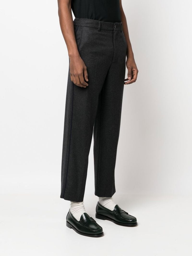 Grey Cashmere Tailored Trousers