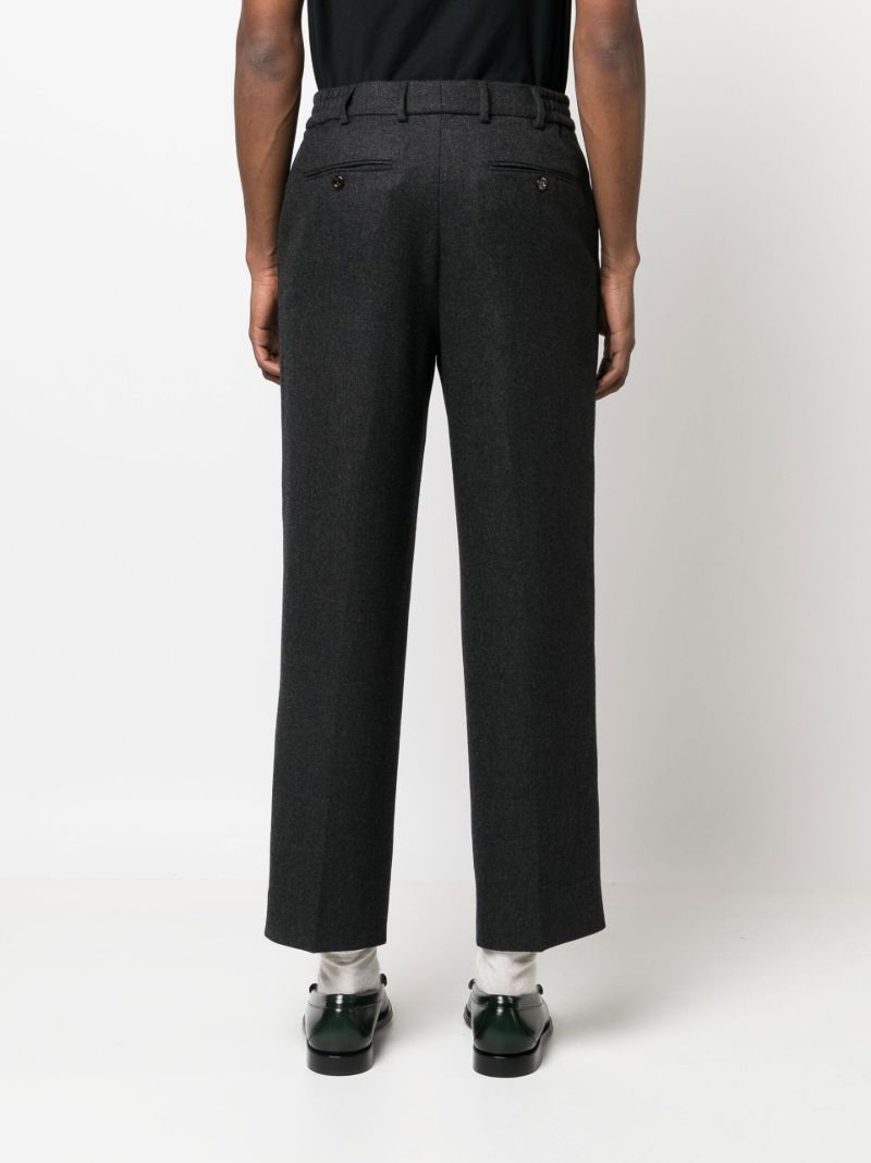Grey Cashmere Tailored Trousers