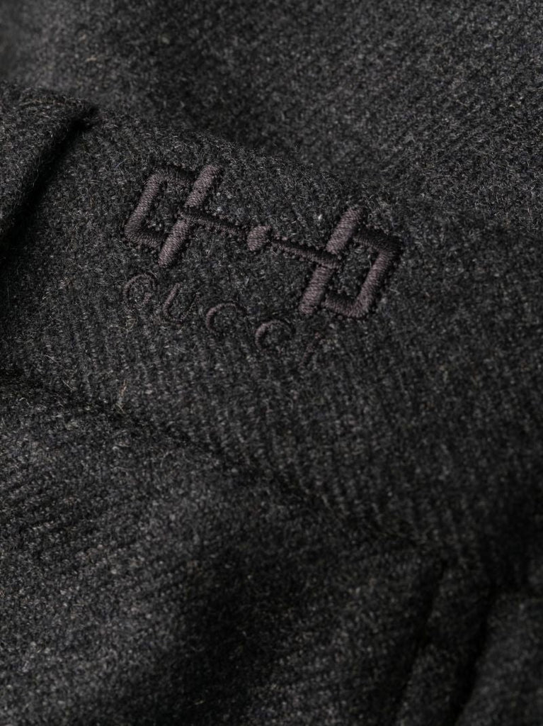 Grey Cashmere Tailored Trousers