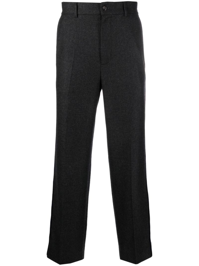 Grey Cashmere Tailored Trousers