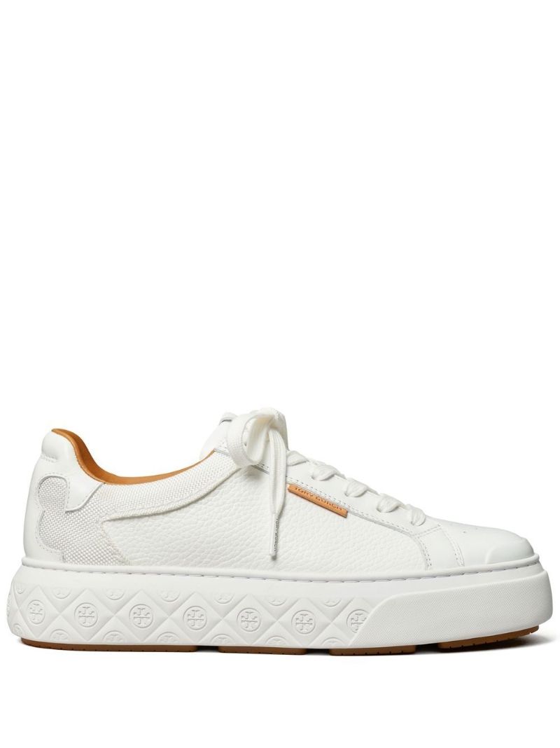 White Ladybug Platform Sneakers