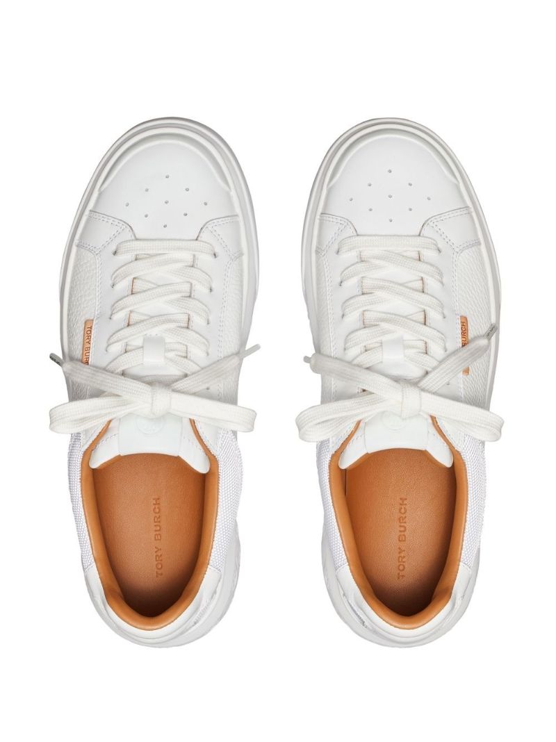 White Ladybug Platform Sneakers