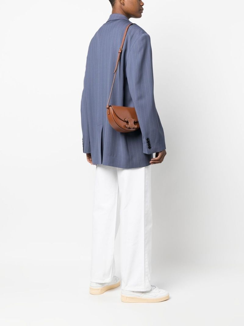 Brown Besace Cuir Triomphe Cross Body Bag
