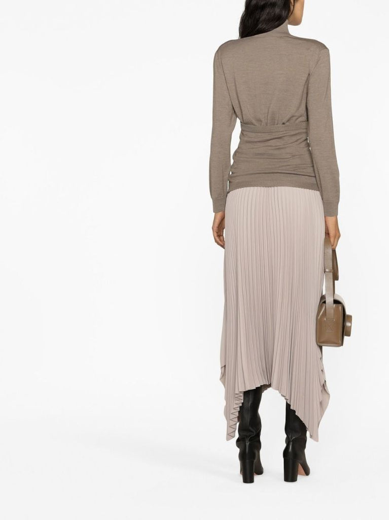 Brown Roll-neck Sweater