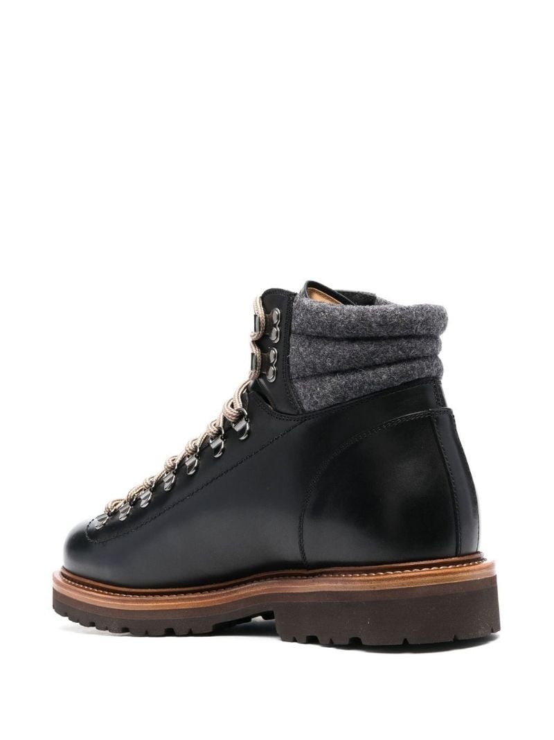 Black Leather Hiking Boots