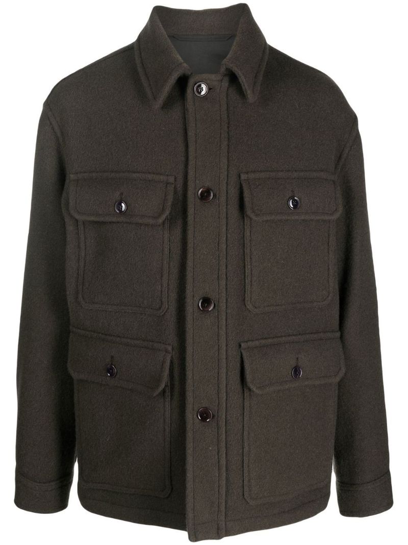 Brown Military Wool Jacket