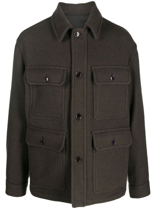 Brown Military Wool Jacket