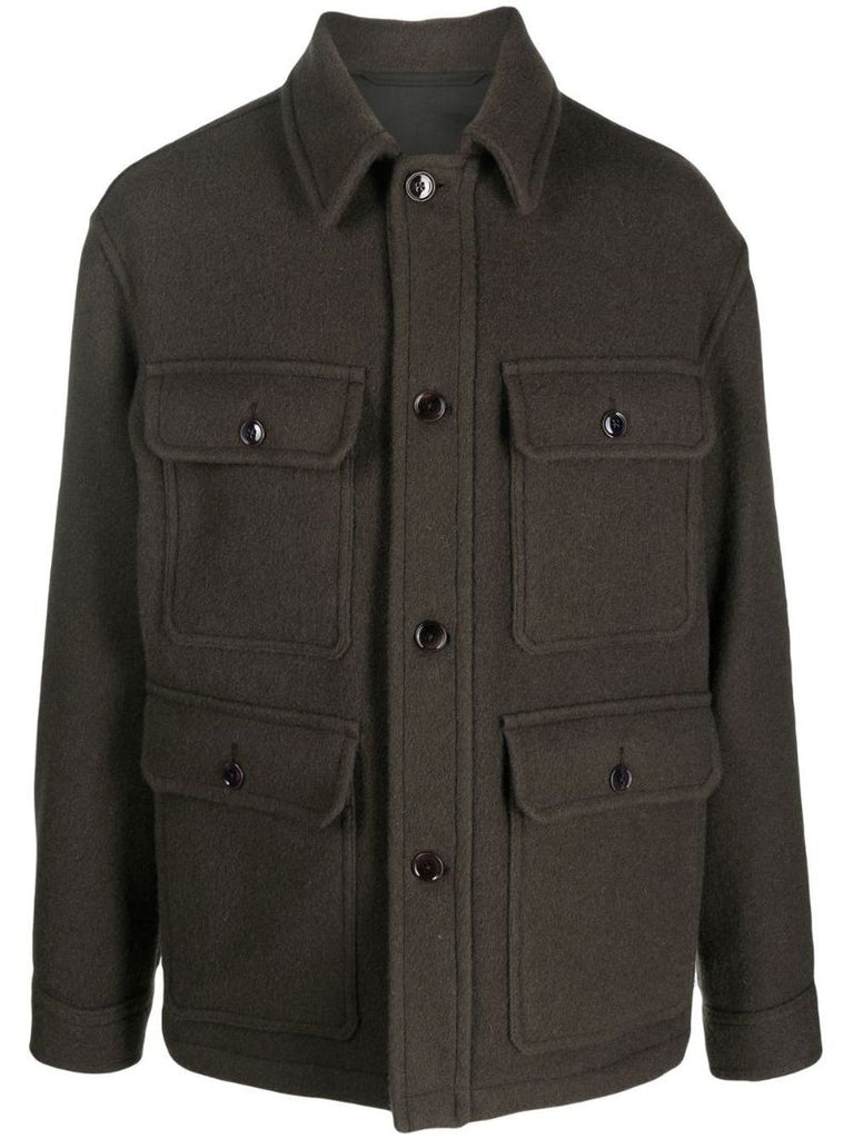 Brown Military Wool Jacket