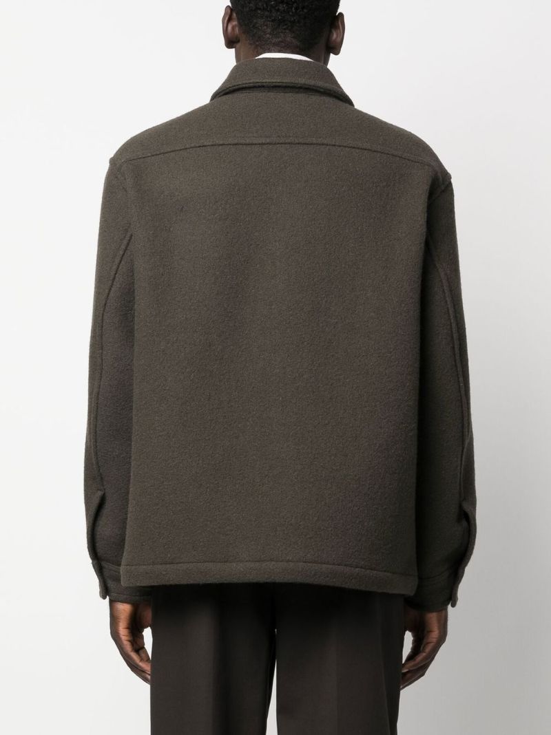 Brown Military Wool Jacket