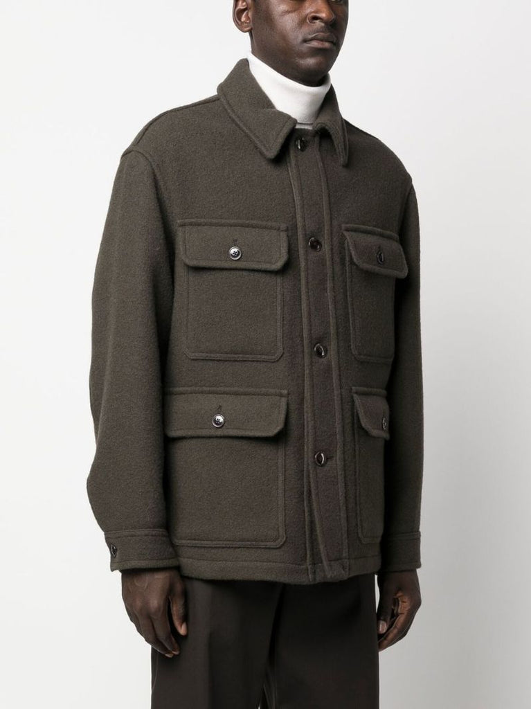 Brown Military Wool Jacket