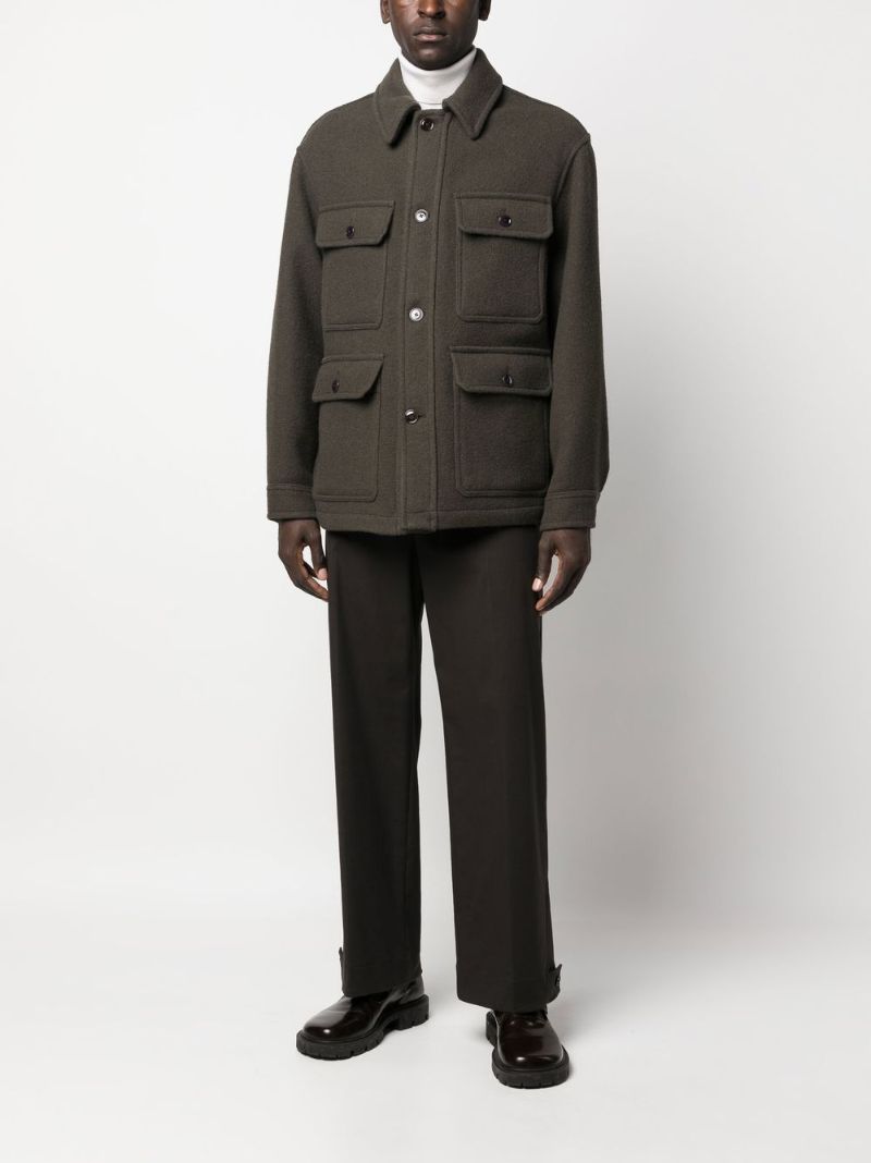 Brown Military Wool Jacket
